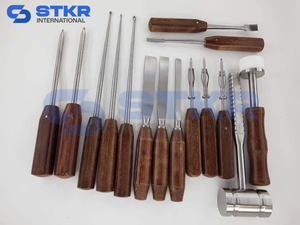 ชุดเครื่องมือขันสกรู Capener Osteotome Chisel Elevator จำนวน 12 ชิ้น สำหรับศัลยกรรมกระดูก ทำจากเหล็กกล้าไร้สนิม ใช้งานด้วยมือ ได้รับการรับรองมาตรฐาน CE ISO13485 ผลิตตามแบบ OEM สำหรับโรงพยาบาล - Product Image 3