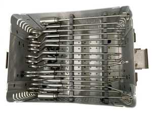 Ensemble de 15 pinces d'arthroscopie en aluminium avec boîte de stérilisation, instruments chirurgicaux en acier inoxydable allemand, réutilisables et autoclavables - Product Image 3