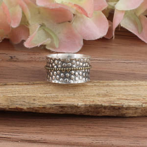 Wholesale 925 Sterling Silver <b>Anxiety</b> <b>Spinner</b> <b>Ring</b> for Women & Men Fidget Relief Anti-Stress Rotatable Wedding Band Jewelry - Product Image 4