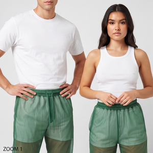 See Through Stacked <b>Pants</b> Unisex Streetwear Transparent Flared Stacked <b>Pants</b> 100% Polyester Lightweight Sexy Clubwear Flare <b>Pant</b> - Product Image 3