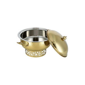 Casserole Ronde Métallique Argentée Très Demandée – Le Meilleur Chauffe-Plats pour Table à Manger – Vente en Gros - Product Image 5