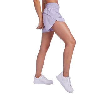 Ensemble 2 pièces coupe-vent oversize pour femme, style urbain uni, avec haut court zippé et short, en Spandex/Polyester polaire anti-boulochage - Product Image 4