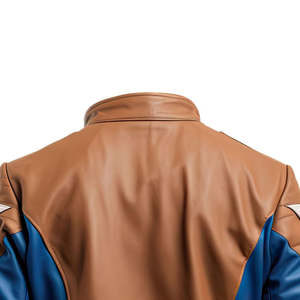 Veste en cuir d'agneau véritable pour homme, nouvelle collection hiver, prix de gros, imperméable, respirante, logo personnalisable sur le devant - Product Image 3
