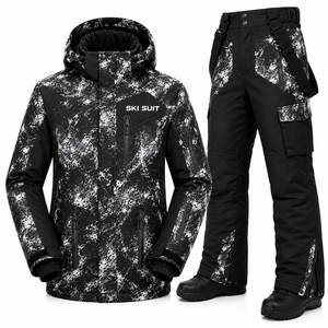 Conjunto de esquí premium similar a One Set, nuevo, para hombre, chaqueta de esquí, pantalones de snowboard, impermeable, traje de esquí de una pieza para exteriores - Product Image 1