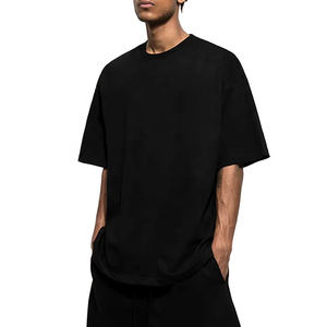 T-shirt oversize de luxe pour homme avec strass, motif diamant vintage, épaules tombantes, streetwear, logo personnalisé, vente en gros, mode - Product Image 1