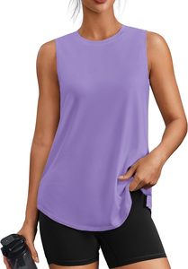 Nueva Camiseta sin Mangas para Mujer, Amarilla, Cuello Redondo, Tejida, de Secado Rápido, Estilo Casual, ODM OEM - Product Image 2