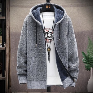 Pull à capuche épais en polaire pour homme, automne/hiver, 100% coton, camouflage, tricoté, écologique, 2022 - Product Image 5