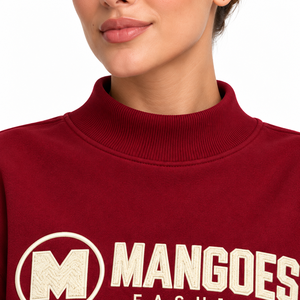 Premium Crew Neck <b>Oversized</b> Embroidered <b>Vintage</b> 100% Cotton Unisex <b>Sweatshirt</b> Casual Pullover Soft Fleece Fabric Warm Streetwear - Product Image 4