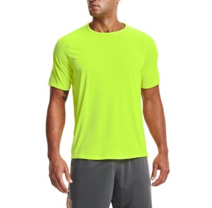 Nouveau T-shirt tricoté pour homme 2026, violet, à manches courtes, col rond, couleur unie, coupe classique, séchage rapide, style décontracté, ODM OEM - Product Image 3