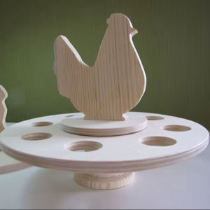 Support à œufs en bois pour une capacité de rangement maximale, offrant une présentation organisée des œufs et une optimisation de l'espace - Product Image 1