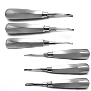 Élévateurs de racines dentaires manuels en acier inoxydable hautement poli pour l'extraction dentaire et la chirurgie buccale - Product Image 1