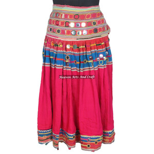 Vintage Hand Embroidered and Mirrors Embellished Banjara Skirt Made by Tribes Kutchh Gujarat - Product Image 1