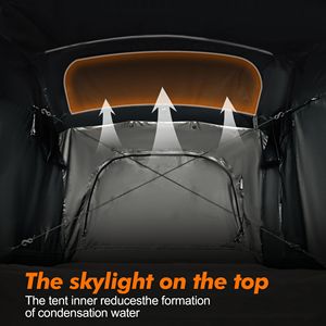 ILANDER Lite Cruiser 140cm Techo Tienda de campaña Nivel de entrada Overland Aluminio Estilo plegable Impermeable a prueba de viento para tienda en la azotea del coche - Product Image 6
