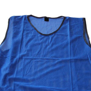 <b>Blue</b> <b>Mesh</b> Sports Vest Unisex Sleeveless Breathable Jersey Adult All Seasons Regular Fit Round Neck Tank <b>Top</b> - Product Image 3