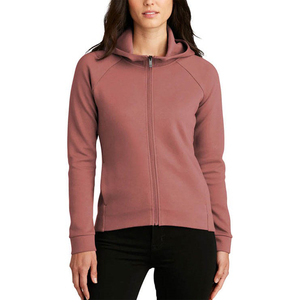 Proveedor mayorista de sudaderas con capucha de forro polar con cremallera completa para mujer, con bordado personalizado, para minoristas de moda premium. - Product Image 4