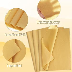 20 X 14 Pollici, Confezione da 160 Fogli di Carta Velina Dorata per Decorazioni Natalizie, Matrimoni, Compleanni - per Regali - Product Image 2