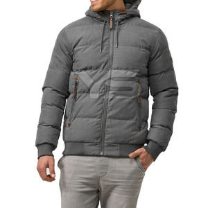 <b>Waterproof</b> Windproof Casual Winter <b>Plus</b> <b>Size</b> Breathable Thick 300g Polyester Woven Zipper Hooded Collar Men's ODM <b>Jacket</b> - Product Image 6
