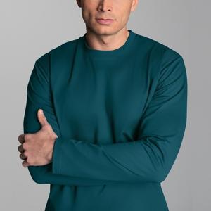 Camiseta Personalizada para Hombre, 100% Algodón, Manga Larga, Ecológica, de Secado Rápido, Estilo Urbano, Lisa, Casual, al por Mayor, Ropa de Moda - Product Image 3
