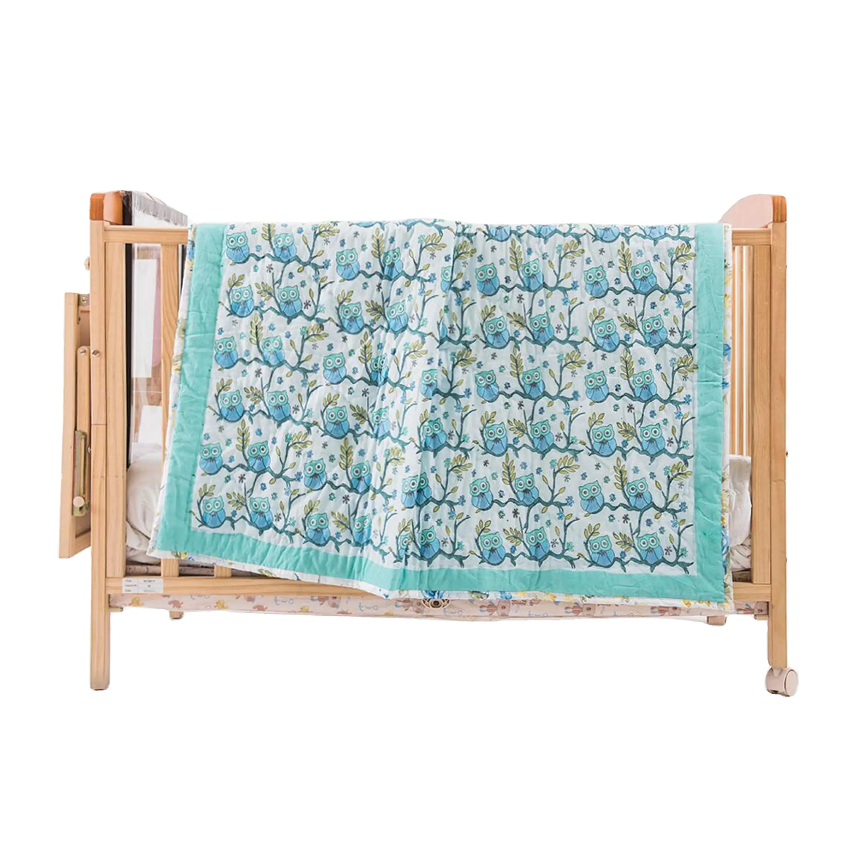 Uil Print Katoenen Baby Quilt