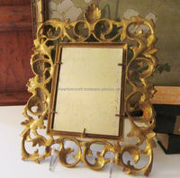 Cadre photo carré en laiton poli, artisanat indien durable et personnalisable, décoration murale pour galerie, imitation antique, pour la maison et les cadeaux d'amour
