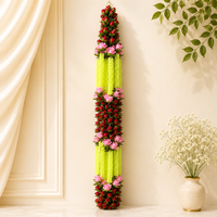 Guirnalda Decorativa de Rosas Artificiales Premium para Bodas Indias, Templos y Fondos de Eventos