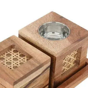 Compre un Quemador de Incienso de Madera con Diseño Árabe Ecológico, Juego de Quemadores de Incienso para Uso Religioso, Porta Incienso Clásico, Quemador de Incienso de Moda para el Hogar - Product Image 1