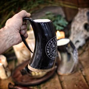 Taza de cerveza y café hecha a mano, ecológica, personalizada y de marca, hecha con cuerno natural, para el hogar, hoteles y restaurantes, procedente de la India. - Product Image 5