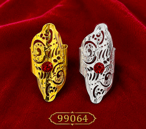 MOLL JEWELLERS 99062 ชุดแหวนทรงกลม ชุบทอง 18K โลหะผสม ประดับเพชรซิร์คอน สำหรับทุกเพศ สไตล์ทันสมัย ใส่ได้ทุกวัน เหมาะสำหรับงานปาร์ตี้ - Product Image 5