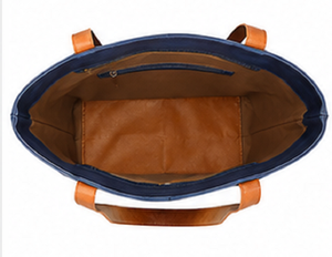 Bolso Tote de Cuero Genuino de Primera Calidad, Estilo Nacional, para Mujer |   Bolso de Hombro de Gran Capacidad para la Playa y Uso Diario - Product Image 3