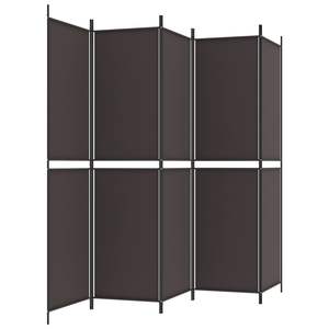 ฉากกั้นห้องผ้า 6 แผง สีน้ำตาล ขนาด 118.1"x86.6" ประเภทสินค้า ฉากกั้นและตัวแบ่งห้อง - Product Image 5