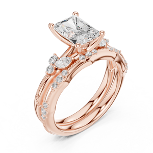 Aries Jewel 2 CT Radiant Cut E VS1 Lab Diamond Engagement Ring 14K Yellow Gold IGI Certified for Weddings Anniversary Gifts - Product Image 5