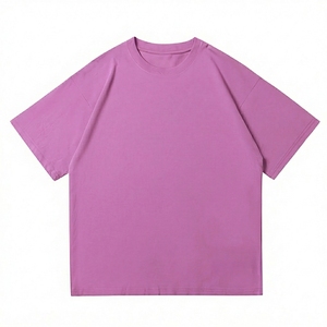 เสื้อยืดคุณภาพดีที่สุด 300gsm ผลิตในปากีสถาน เสื้อยืดน้ำหนักมาก ผ้าฝ้าย 100% เสื้อยืดเปล่าสำหรับผู้ชาย เสื้อยืดทรงโอเวอร์ไซส์ ซักย้อมสี - Product Image 1