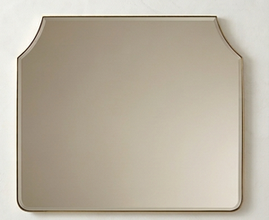Espejo de Pared Moderno Minimalista con Marco de Hierro, Acabado en Latón Antiguo, Espejo Decorativo de Vanidad, Decoración de Hogar de Lujo - Product Image 6