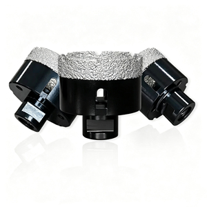 Scie cloche diamantée de haute qualité, robuste, brasée sous vide, en acier à haute teneur en carbone, 60-120 mm, filetage M14, pour granit, comptoir, évier et vasque - Product Image 3