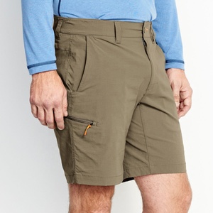 Shorts de pêche sportifs pour hommes, fabrication OEM, séchage rapide, logo personnalisé, taille élastique cachée, style cargo décontracté, motif uni - Product Image 3