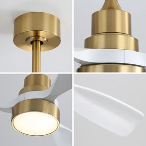 Ventilatore da soffitto per soggiorno da 48 pollici con 3 pale in legno massello e motore DC reversibile con telecomando, come W882P195902 - Product Image 3