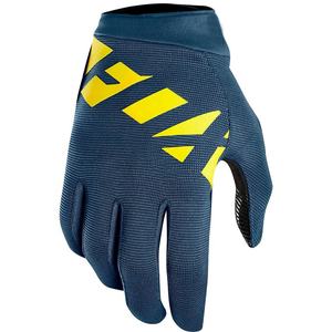 Gants de course thermiques isolés antidérapants à doigts complets, respirants, en PU, design à panneaux rouge, noir et blanc, fermeture à tirette, unisexe - Product Image 1