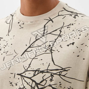 Camiseta Personalizada para Hombre, Estilo Urbano, Hip Hop, 100% Algodón, Estampado de Árbol Personalizado, Corte Regular, Vintage, Ligera, Transpirable, de Secado Rápido - Product Image 2