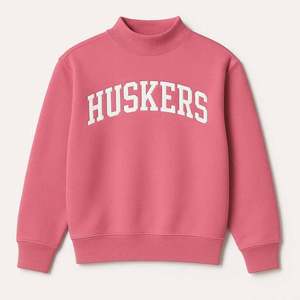Sudadera de cuello alto marrón para mujer, de manga larga, de algodón tejido, con estampado de letras y logo frontal Hoosiers, para otoño - Product Image 5