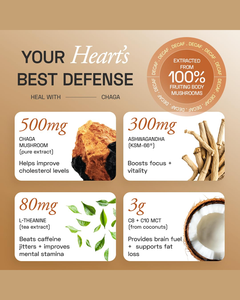 Organic Chaga Shroom <b>Coffee</b> Mix Natural <b>Coffee</b> Flavor Antioxidant-Rich Superfood for Daily Nutrition - Product Image 3