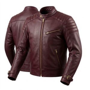 Reinforced Armor Men's Leather <b>Jacket</b> Long Canvas Thin Heavy Duty Motorbike Tactical Gear Biker Apparel From Pakistan - Product Image 1