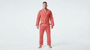 Men Martial Arts Practice Wear Comfortable Long Sleeve <b>Jacket</b> And Training Pants Set - Product Image 4