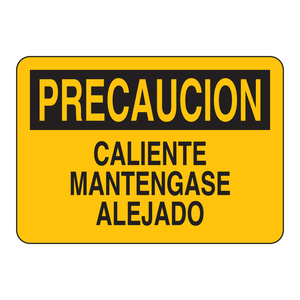 Señal de Advertencia de Alta Temperatura Brady en Español para Uso Industrial en Fábricas y Laboratorios - Product Image 2