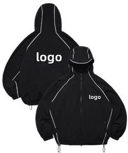 Customized Men's Casual Oversized <b>Soft</b> <b>Shell</b> Windproof Stand Collar Polyester Zipper Canvas Windbreaker Street Autumn <b>Jacket</b> - Product Image 6