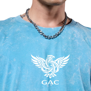 Camiseta Oversize Lavada para Hombre, Manga Corta, Cuello Redondo, Ajuste Holgado, Estampado Gráfico, Estilo Urbano, Casual, Venta al por Mayor, Proveedor de Ropa a Granel - Product Image 3