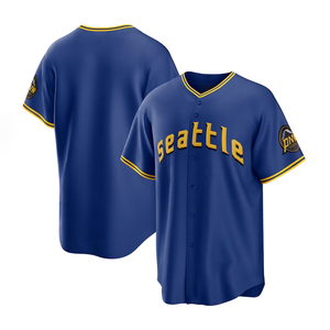 2025 Men's Women's Seattle City Connect Jersey Custom Baseball <b>Shirts</b> Short 100% <b>Polyester</b> Stitched Embroidered Youth Uniforms - Product Image 2