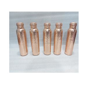 Frasco Ayurvédico de lujo de cobre mate, recipiente de plástico duradero y a prueba de fugas ecológico para el bienestar y el estilo de vida - Product Image 4