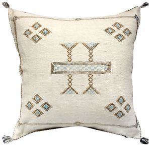 Moraccan Vintage estampado geométrico tejido a mano funda de cojín de algodón elegante suave decorativo al aire libre sala de estar cojín - Product Image 5