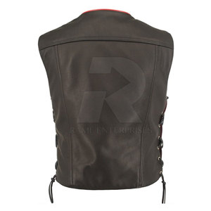 Chaleco de Cuero para Hombre de Alta Calidad, 100% Cuero, Resistente al Viento, Diseño y Logotipo Personalizados, Precio Razonable - Product Image 3