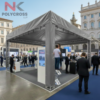 Housse de protection promotionnelle pour auvent |   Bâche laminée croisée imperméable et coupe-vent pour les expositions et événements en plein air